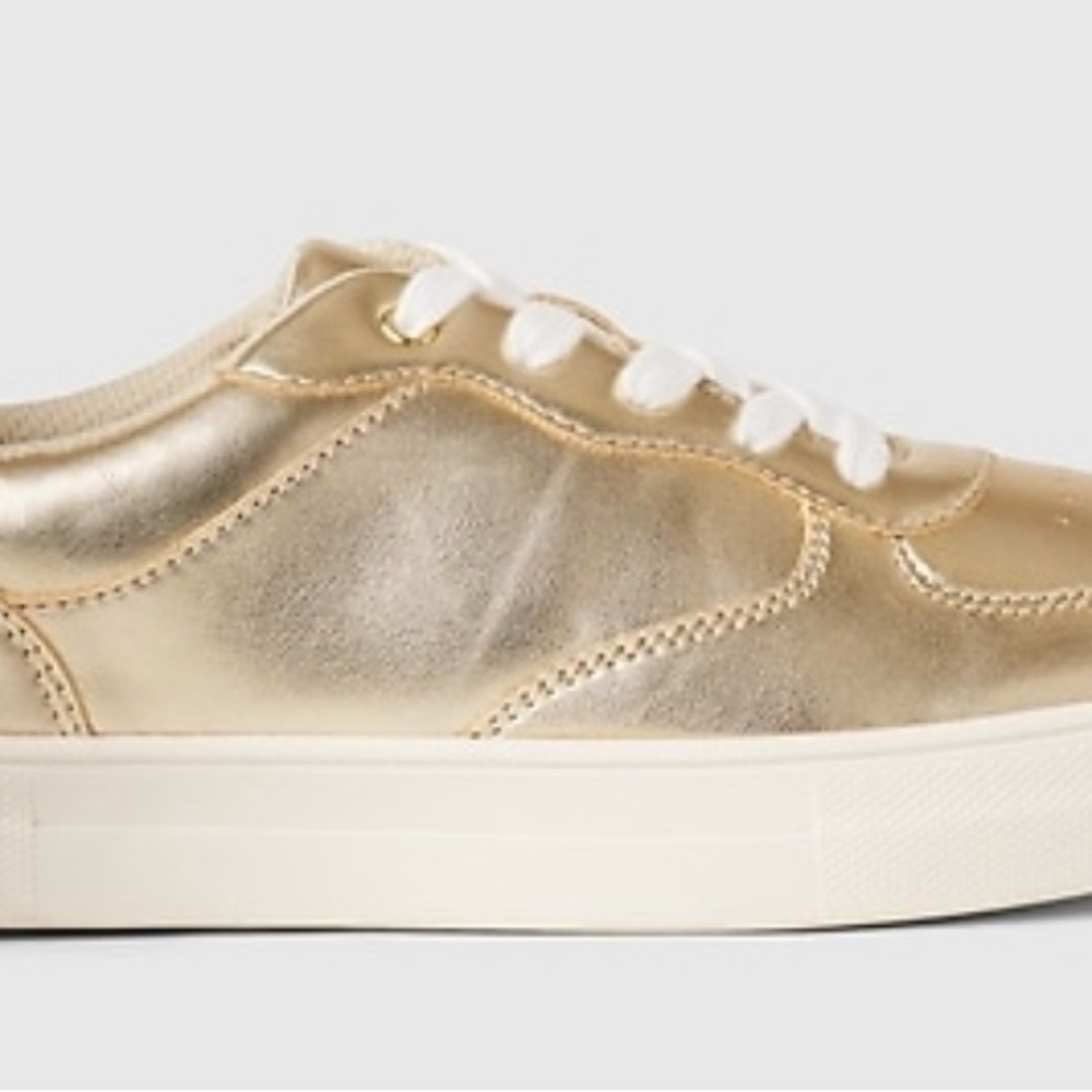 Gold Metallic Sneakers